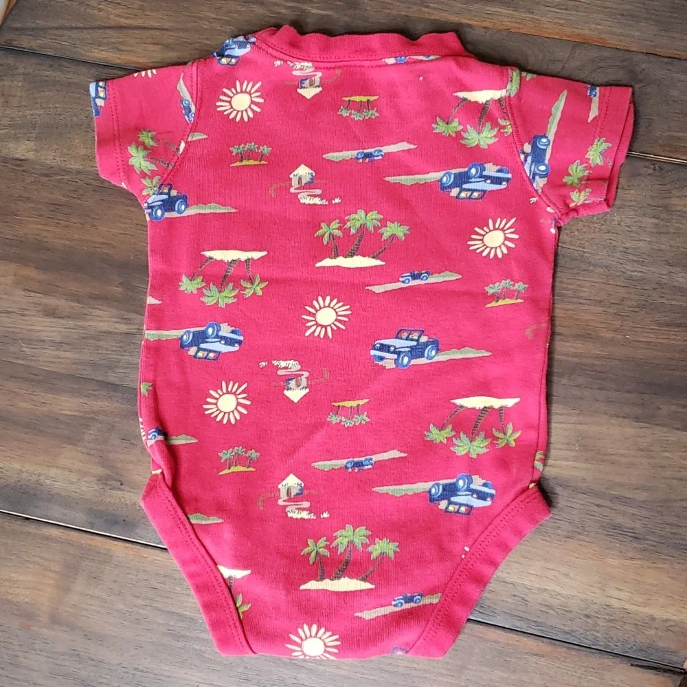 Baby Gap NWOT Beach Print BodysuitSz 3-6M